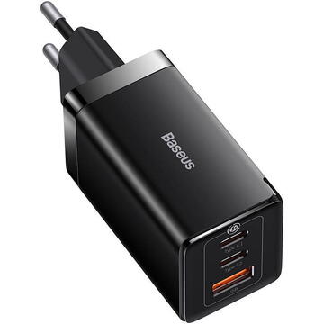 Incarcator de retea Baseus GaN5 Pro wall charger 2xUSB-C + USB, 65W (black)