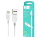 DENMEN D01T USB cable USB - Micro 2,4A 1M White