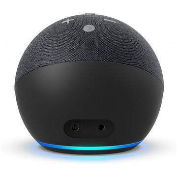 Boxa portabila Amazon Echo Dot 4, Control Voce Alexa, Wi-Fi, Bluetooth, Negru