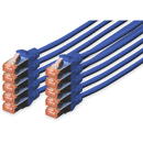 DIGITUS CAT 6 S-FTP patch cable Cu LSZH AWG 27/7 length 3 m 10 pieces color blue "DK-1644-030-B-10"