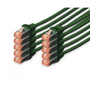 DIGITUS CAT 6 S-FTP patch cable Cu LSZH AWG 27/7 length 3 m 10 pieces color green "DK-1644-030-G-10"