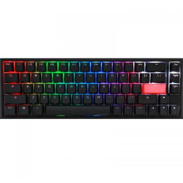 Tastatura DUCKY One 2 SF Cherry MX Silent Red Mecanica, RGB LED, USB, Black-White