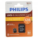 Card memorie Philips MicroSDXC Card     128GB Class 10 UHS-I U1 incl. Adapter