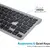 Tastatura Omoton KB088 Wireless iPad keyboard with tablet holder (silver)