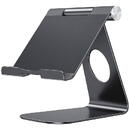 OMOTON Tablet Stand Holder Adjustable (Black)