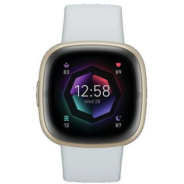 Smartwatch Fitbit Sense 2 Blue Mist/Soft 1.58 inch Gold Aluminum