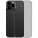 Husa Baseus Frosted Glass Case for iPhone 13 PRO (black) + tempered glass