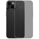 Husa Baseus Frosted Glass Case for iPhone 13 (black) + tempered glass