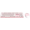 Tastatura Wireless keyboard + mouse set MOFII Sweet 2.4G (White-Pink)