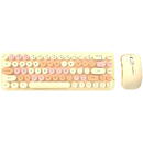 Tastatura Wireless keyboard + mouse set MOFII Bean 2.4G (Milk Tea)