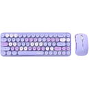 Tastatura Wireless keyboard + mouse set MOFII Bean 2.4G (Purple)