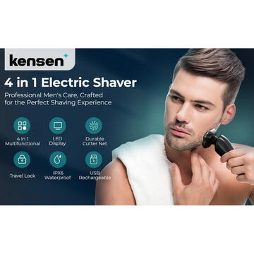 Aparat de barbierit Kensen 4 in 1 Electric Shaver