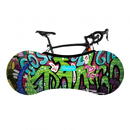 Flexyjoy Flexible universal bicycle cover with storage case, Graffiti, FJB706