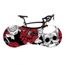 Flexyjoy Flexible universal bicycle cover with storage case, Skulls, FJB744