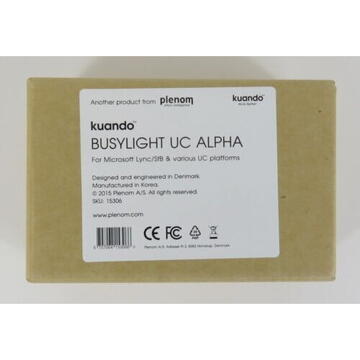 Plenom KUANDO  Busylight Alpha UC USB Presence, Ringer & Notification