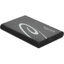 DeLOCK 42610 storage drive enclosure 2.5" HDD/SSD enclosure Black, Drive cases