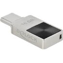 Memorie USB Delock Mini stick de memorie USB 3.2 Gen 1 USB-C 16GB Alb