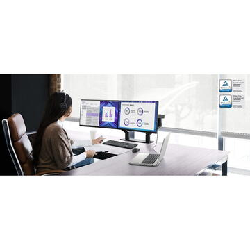 Monitor LED Dell P2422HWOS no Stand