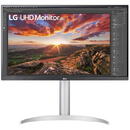 Monitor LED 27UP850N-W IPS LED LG 27" 27UP850N-W, UHD Boxe, Pivot (Alb/Argintiu