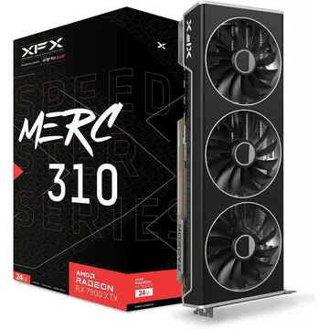 Placa video XFX AMD Radeon RX 7900 XTX Speedster MERC 310 Black 24GB, GDDR6, 384bit