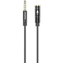 Accesorii Audio Hi-Fi Dudao L11S 3.5mm AUX Audio Extension Cable, 1m (Black)
