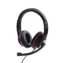 Casti Gembird MHS-03-BKRD headphones/headset Wired Head-band Gaming Black, Red