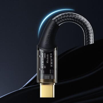 Mcdodo Cablu Amber Series Fast Charging Type-C,100W 1.2m Black-T.Verde 0.1 lei/ buc