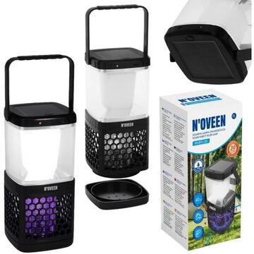 Lampa solara anti-insecte Noveen Insect killer lamp, LED UV, 5W, 800 V, portabil (1800 mAh), IP20, IKN895 Black