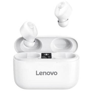 Wireless headphones Lenovo HT18 TWS, Bluetooth, in-ear, white