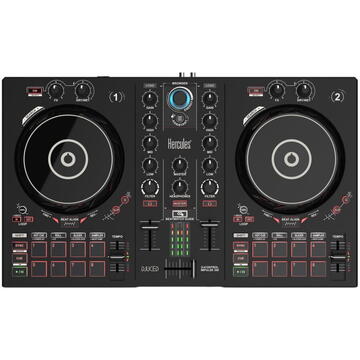 Consola DJ Hercules DJControl Inpulse 300 Digital Vinyl System (DVS) scratcher Black