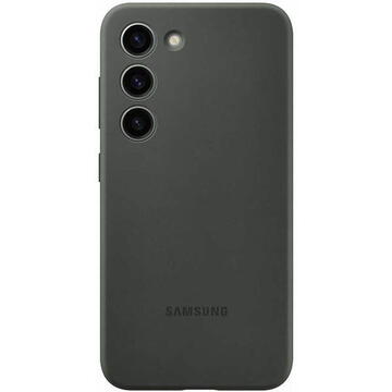 Husa Samsung Galaxy S23 S911 Silicone Case Khaki EF-PS911TGEGWW