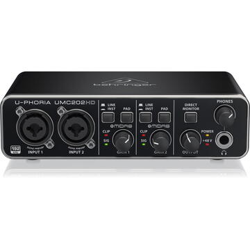 Consola DJ Behringer UMC202HD recording audio interface