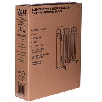 Calorifer Volt Polska Electric oil heater 2500W Wi-Fi Black 11