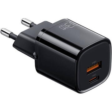 Incarcator de retea Mcdodo Nano GaN Charger CH-0151, USB + USB-C, 33W (black)