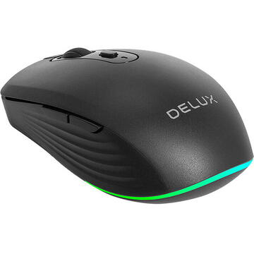 Mouse DeLux M523DB BT+2.4G Negru