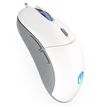 Mouse ENDORFY GEM Plus Onyx White, gaming mouse Alb/Gri 19000 dpi