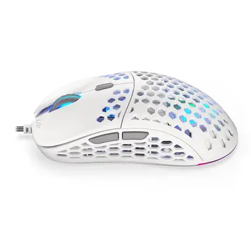 Mouse ENDORFY LIX Plus Onyx White, gaming mouse 19000 dpi USB Optic Alb/Gri