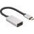 goobay USB adapter, USB-C plug > HDMI socket (black/silver, 15cm)