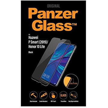 PanzerGlass Armored Glass screen protector, protective film (black, Huawei P Smart (2019))