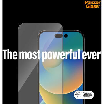 PanzerGlass Screen Protector Ultra-Wide Fit, protective film (transparent, iPhone 14 Pro)