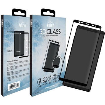 Eiger 3DScreen Protector - clear - black Samsung Note8