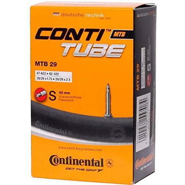 Continental bicycle tube MTB 29 47-62/622, S42 (Presta valve (SV/FV) 42mm)