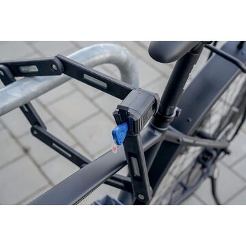 Fischer die fahrradmarke FISCHER bicycle folding lock (black, 85 cm)