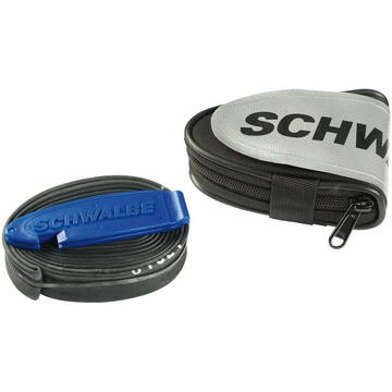 Schwalbe saddlebag road bike, bicycle basket/bag (black, incl. tube and tire levers)