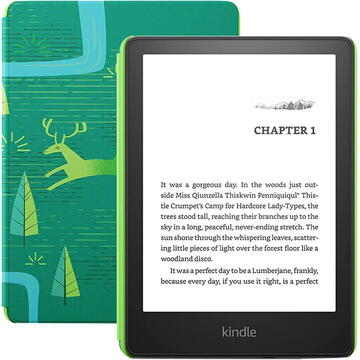 eBook Reader Kindle PaperWhite (2021) 6.8" Waterproof 8GB Wi-Fi + husa Amazon (Verde)
