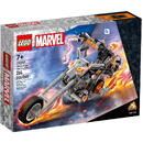 LEGO Super Heroes - Robot si motocicleta Calaretul fantoma 76245, 264 piese