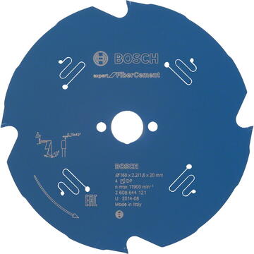 Bosch Panza ferastrau circular Expert for Fiber Cement, 160x20x2.2mm, 4T