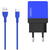 Incarcator de retea WALL CHARGER SOMOSTEL SMS-A53 2XUSB 2.1A BLUE + CABLE TYPE-C BLUE 2100mAh