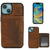 Husa Wachikopa Case with Kickstand Card Holder *Natural Genuine Leather* for iPhone 13 Pro - Brown