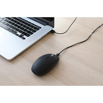 Mouse POUT Hands3 Pro Combo - Set, wireless mouse and mouse pad with fast wireless charging, colour dark blue